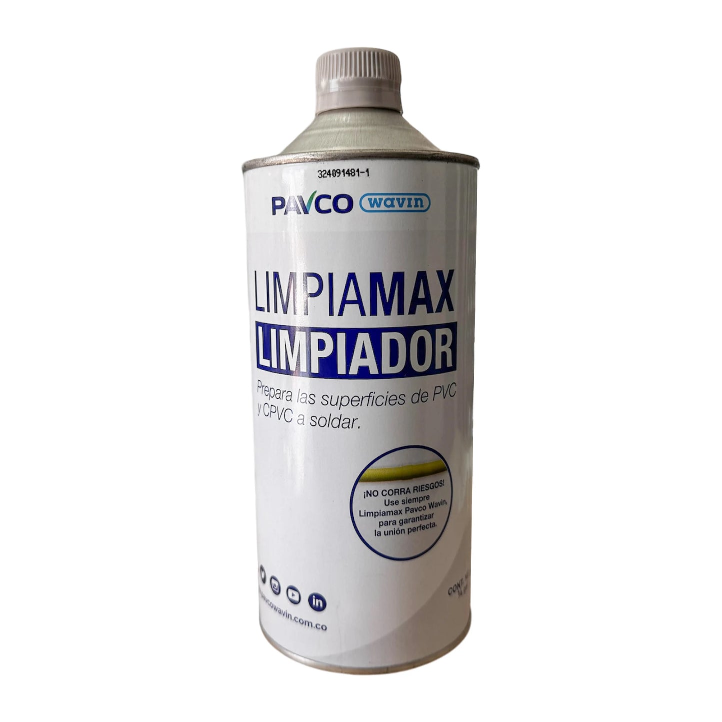 Limpiador para uniones PVC 1/4 Gal
