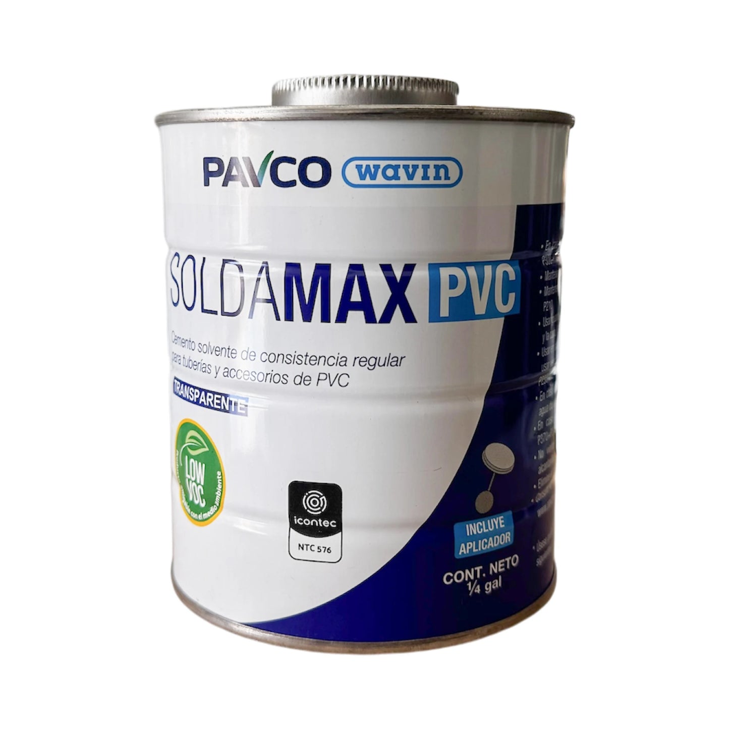 Soldadura PVC LOW VOC 1/4 Gal