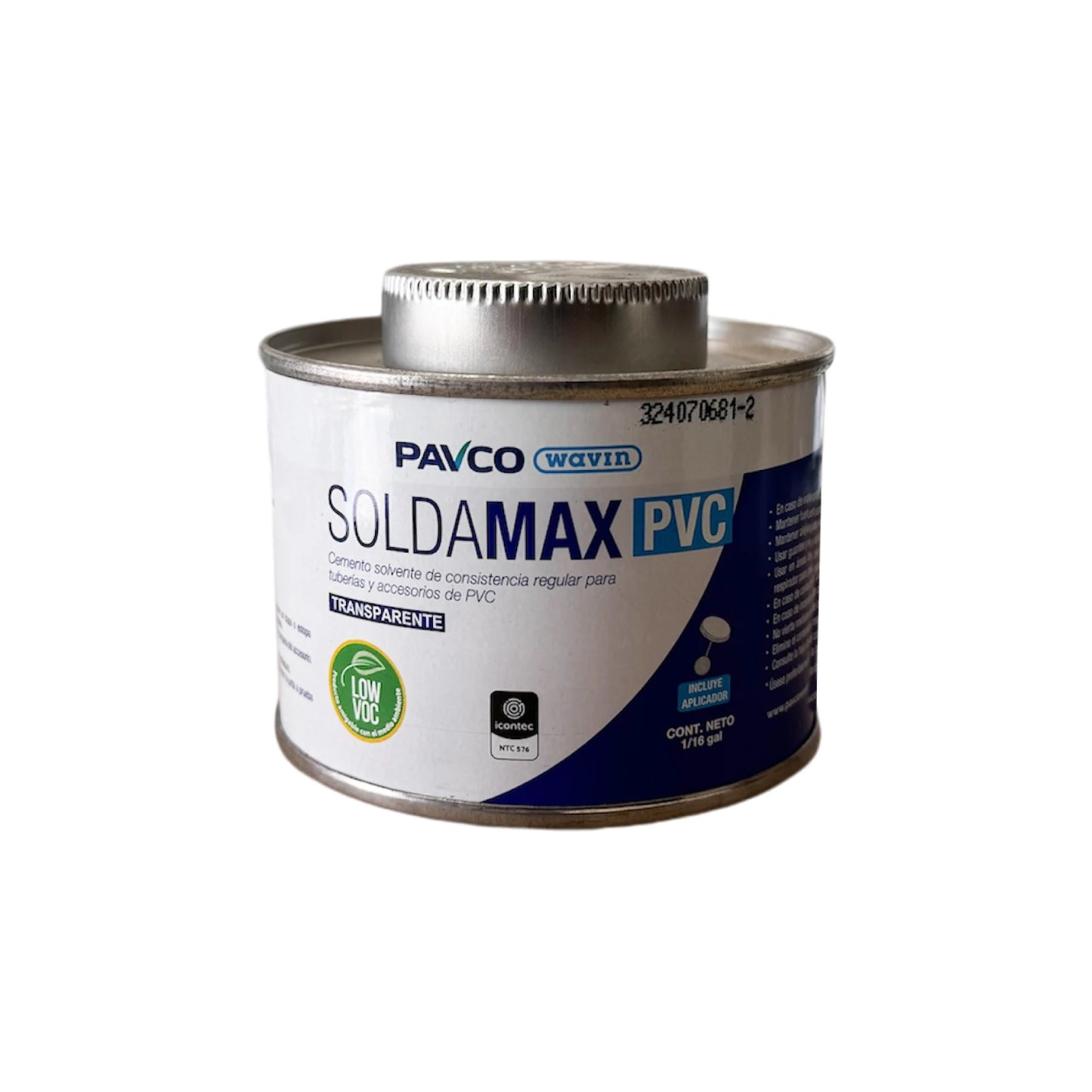 Soldadura PVC LOW VOC 1/16 Gal