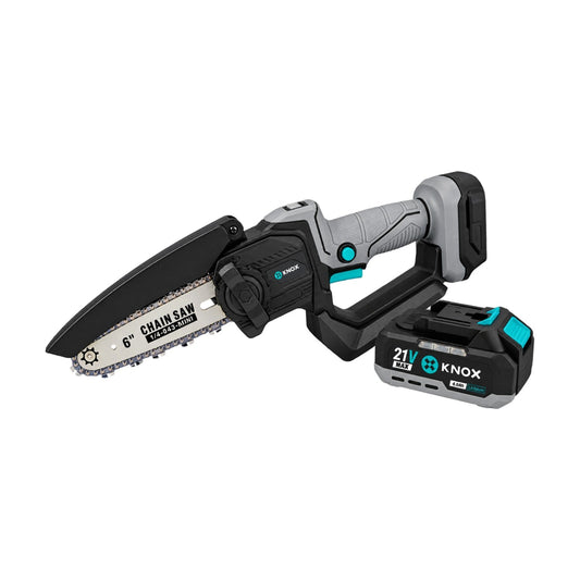 MINI MOTOSIERRA INALÁMBRICA KNOX 6” – 21 V BRUSHLESS