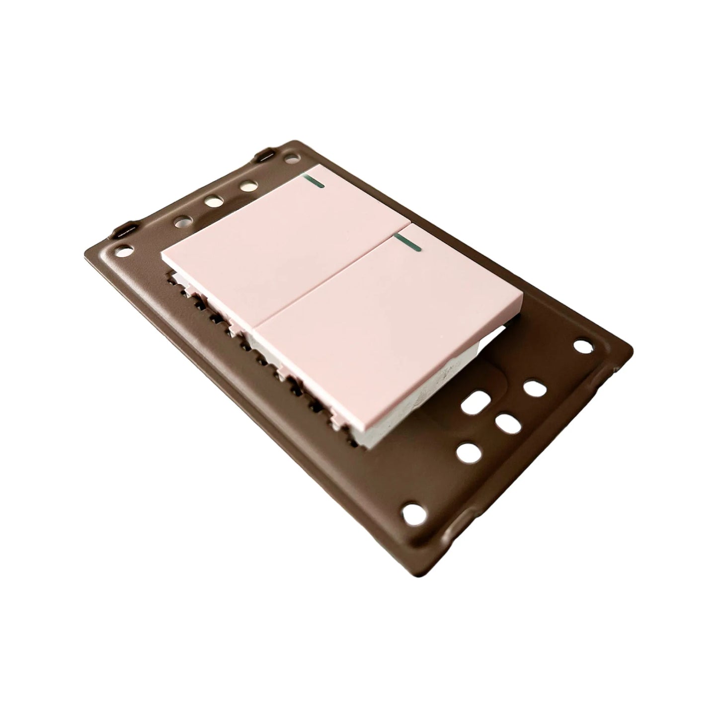 Interruptor Doble Conmutable Premium White Sin Tapa