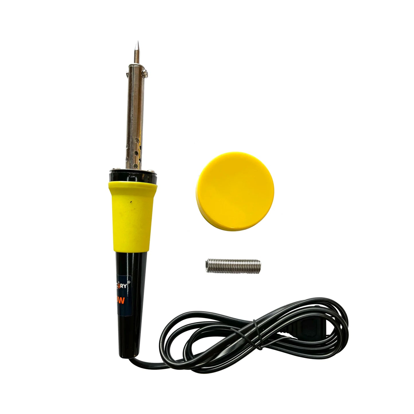 Cautín 40W Kit Estudiante Mango Amarillo Plástico
