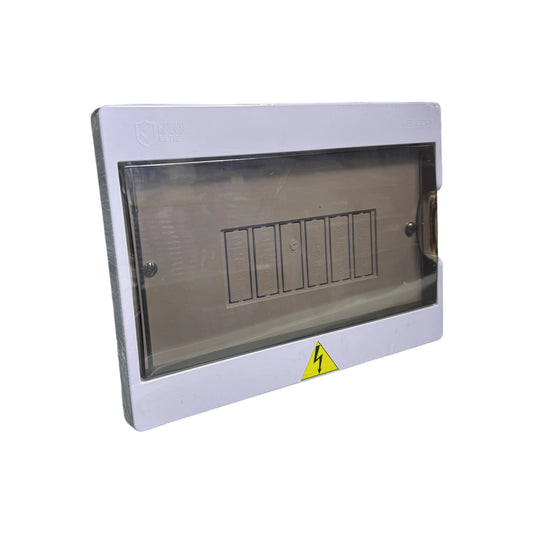 Tablero Eléctrico Bifásico 6P con Puerta de Policarbonato
