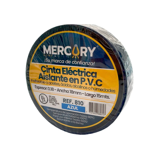 Cinta Aislante 15M Azul Certificación UL