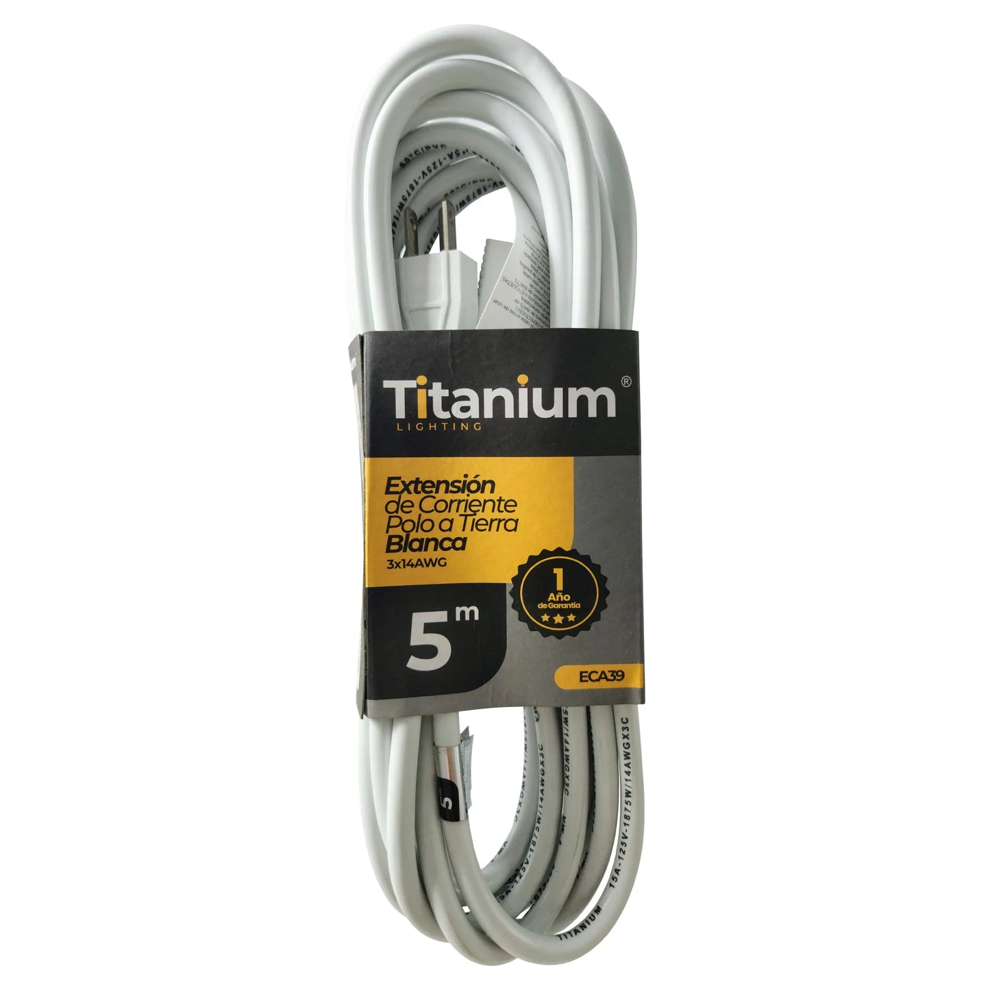 Extensión Eléctrica con Polo Tierra Cable 5M