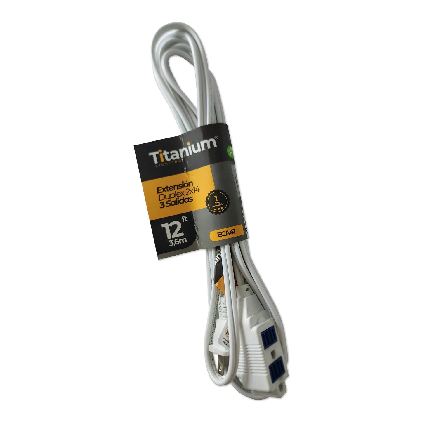 Extensión Eléctrica Dúplex 2X14 12FT 3,6M