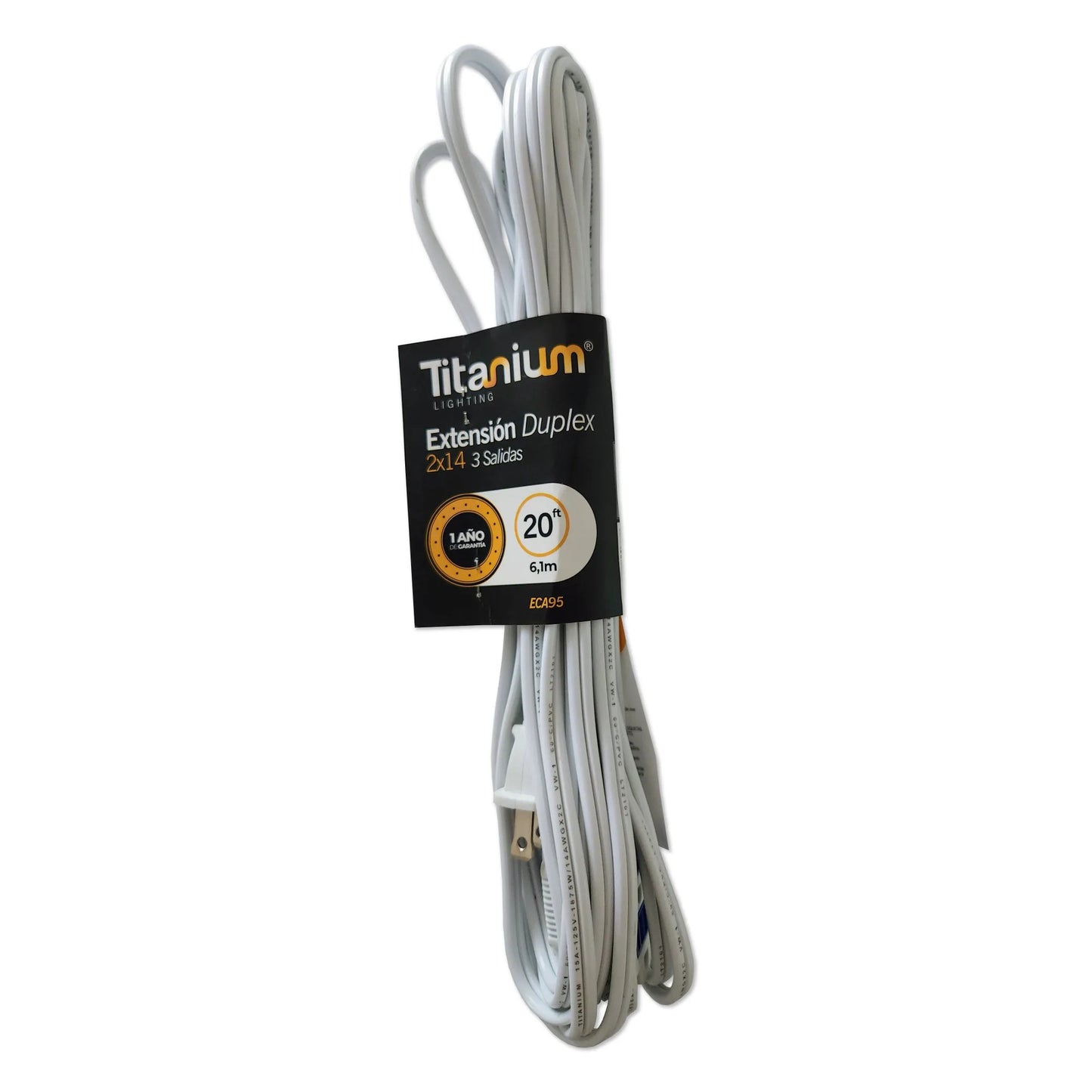 Extensión Eléctrica Dúplex 2X14 20FT 6,1M