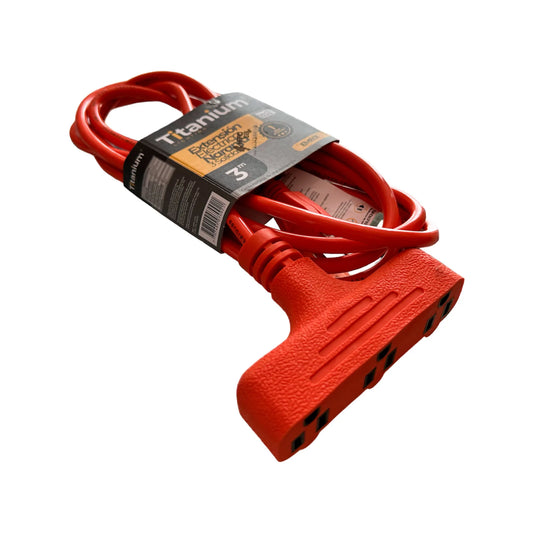 Extensión Eléctrica de 3 Salidas para Exterior Cable de 3M