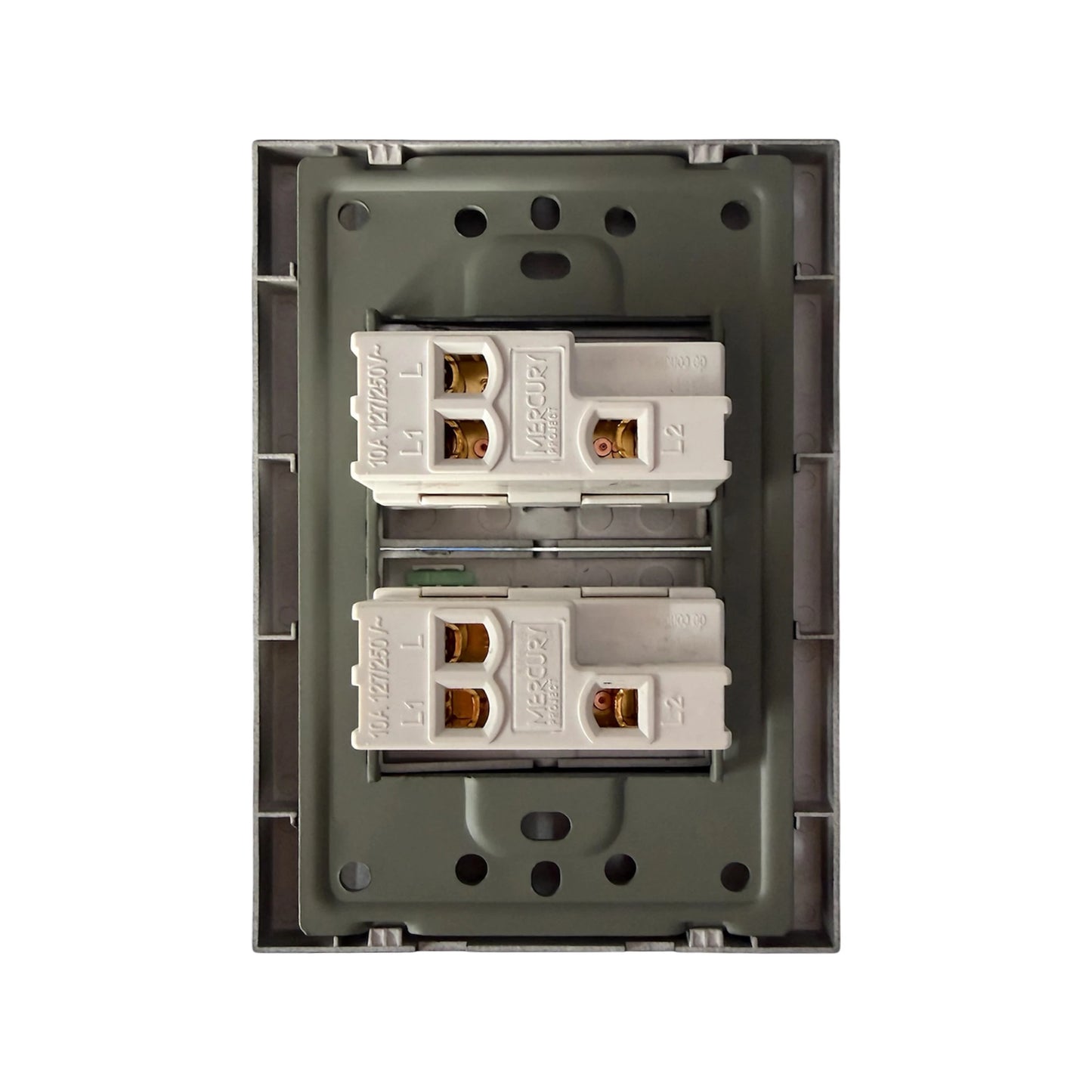 Interruptor Doble Conmutable Black Luxury