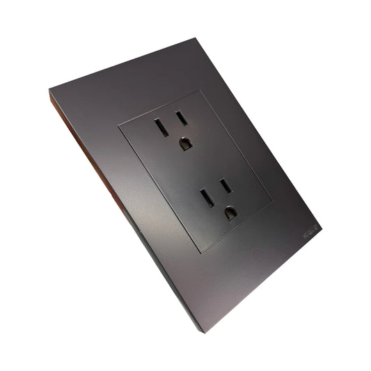 Toma Doble Polo Tierra Black Luxury