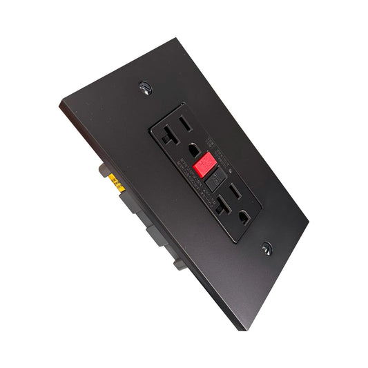 Toma GFCI 20A Black Luxury