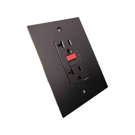 Toma GFCI 20A Black Luxury