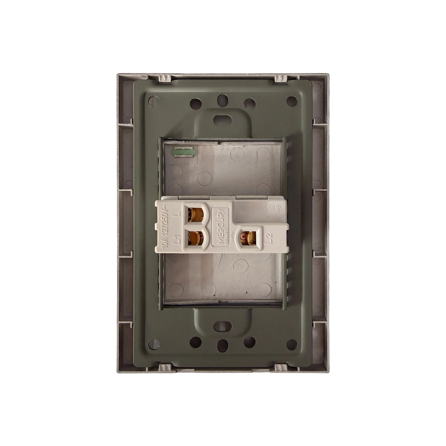 Interruptor Sencillo Conmutable Silver Luxury