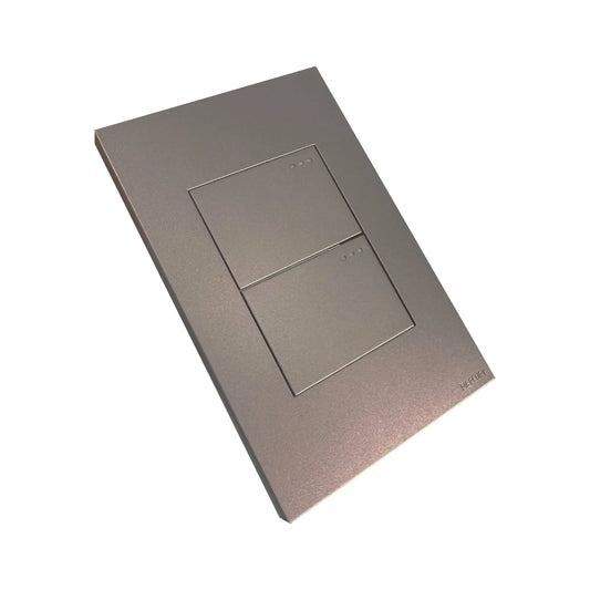 Interruptor Doble Conmutable Silver Luxury