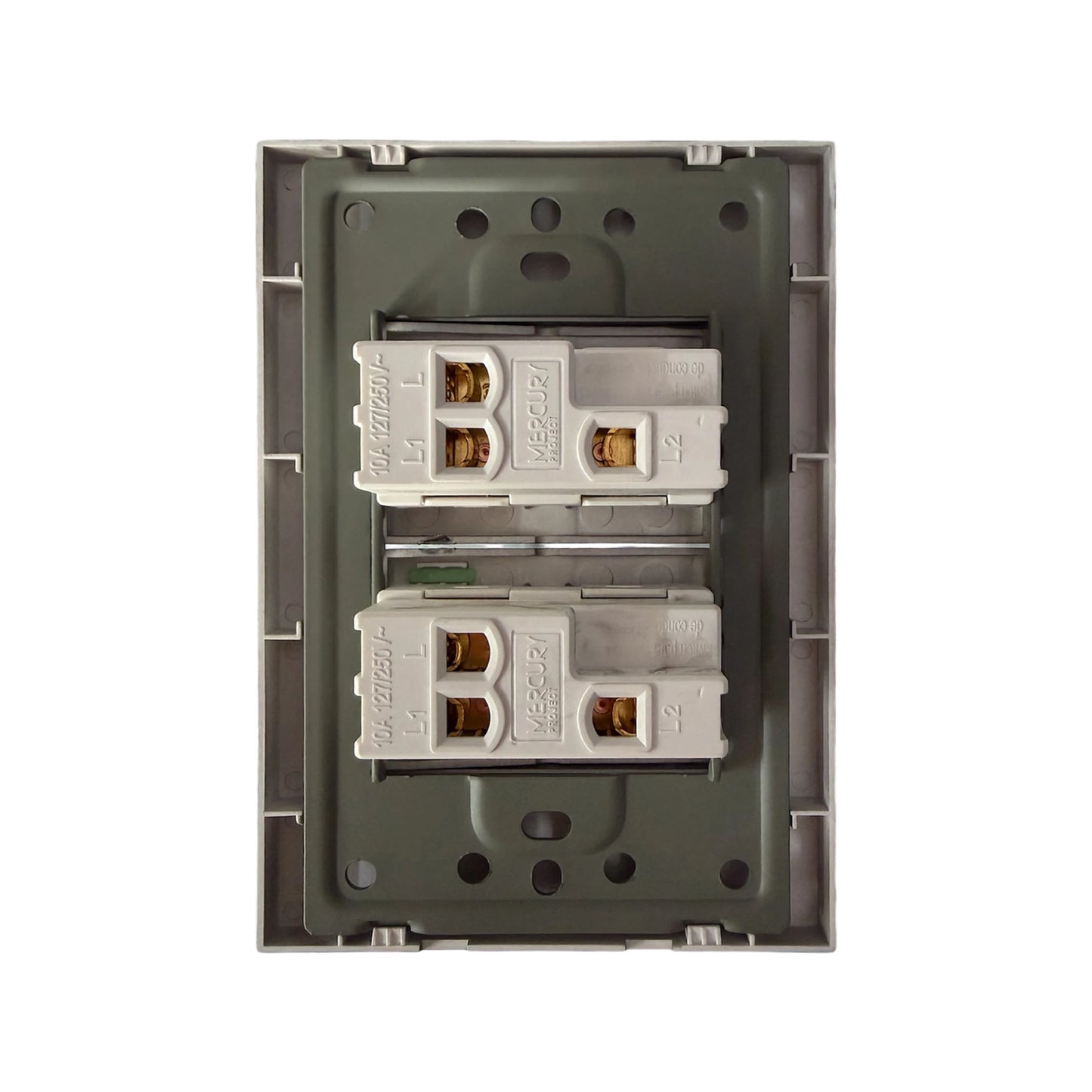 Interruptor Doble Conmutable Silver Luxury
