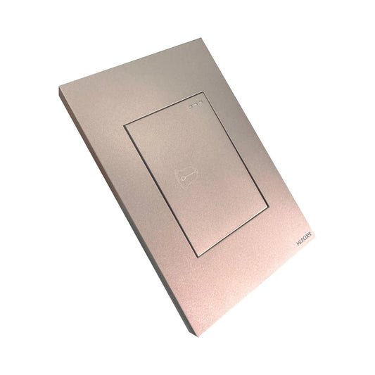 Pulsador Sencillo para Timbre Silver Luxury