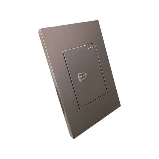 Pulsador Sencillo para Timbre Silver Luxury