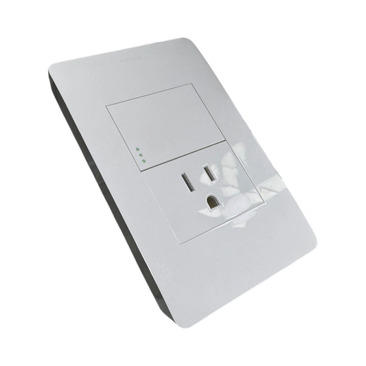 Toma + Interruptor Bianco Capri