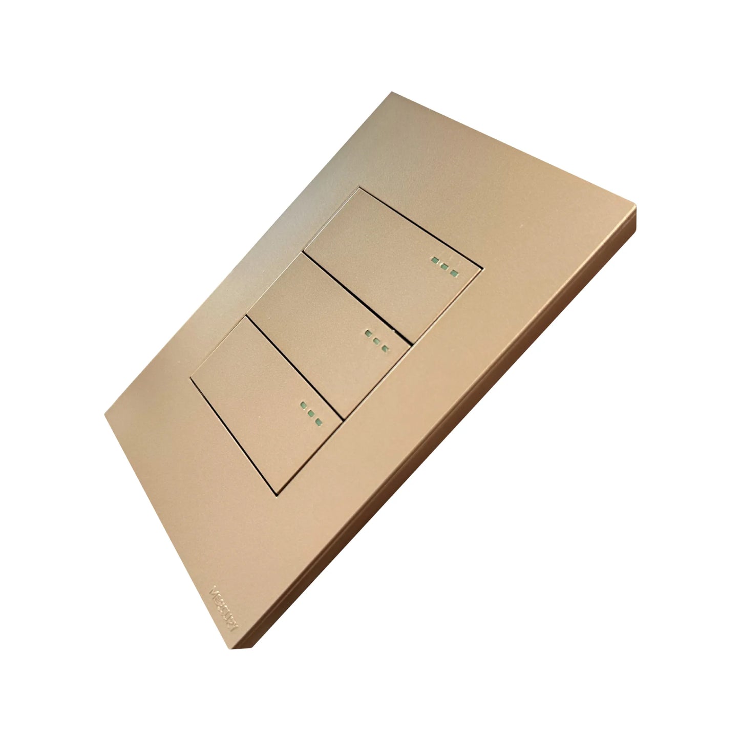 Interruptor Triple Conmutable Golden Luxury