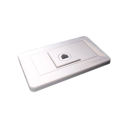 Toma Teléfono Sencilla Blanca