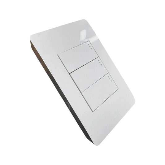 Interruptor Triple Bianco Capri