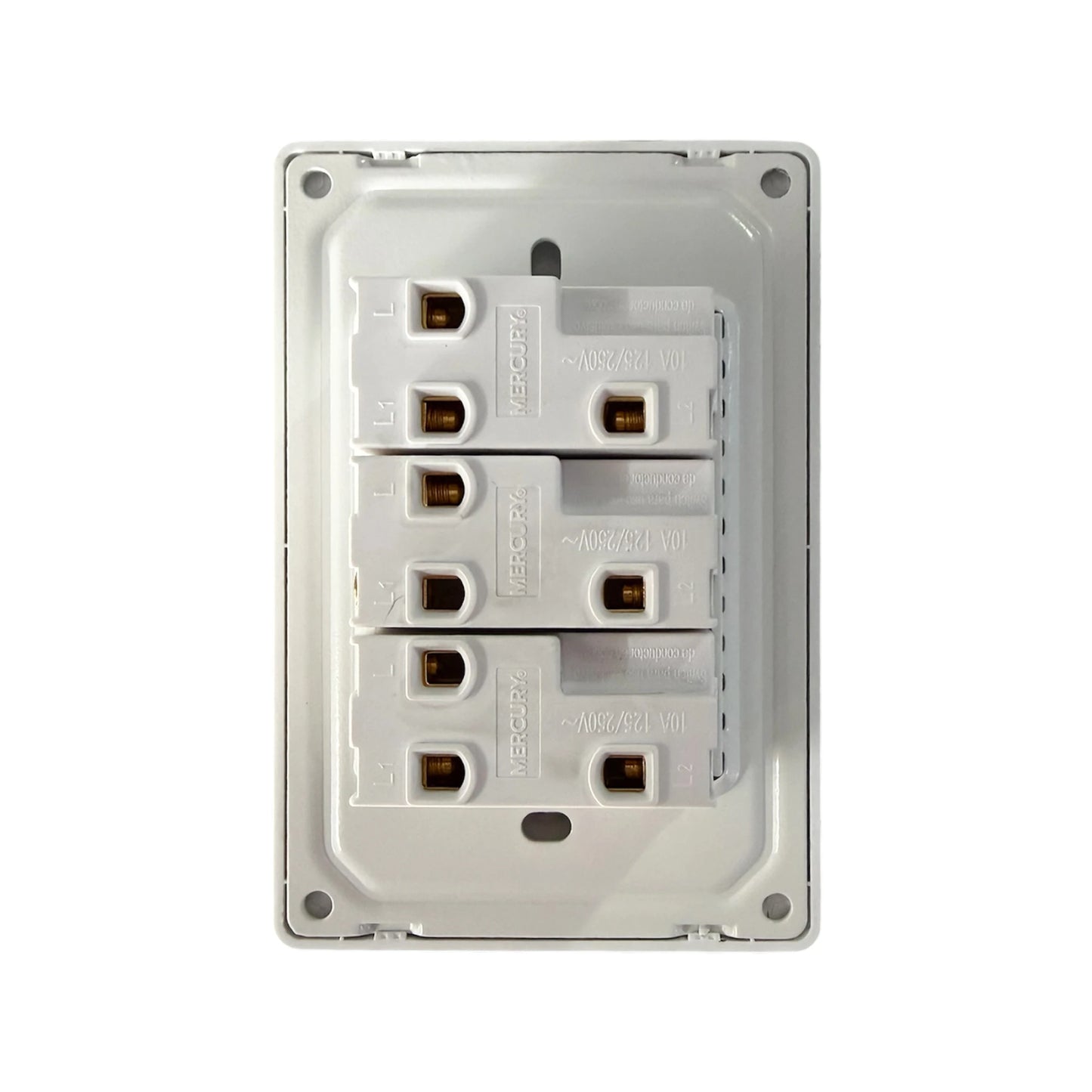 Interruptor Triple Línea Infinity White