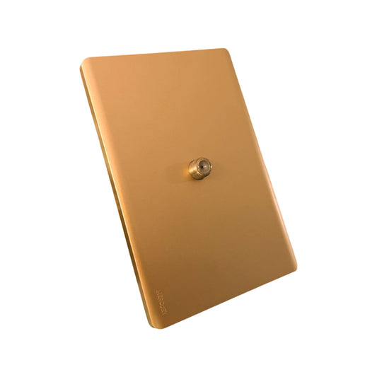 Toma Coaxial Línea Infinity Gold