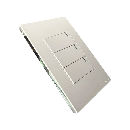 Interruptor Triple Conmutable White Luxury