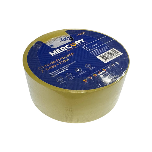 Cinta Transparente de Embalaje 2” Rollo de 100 metros