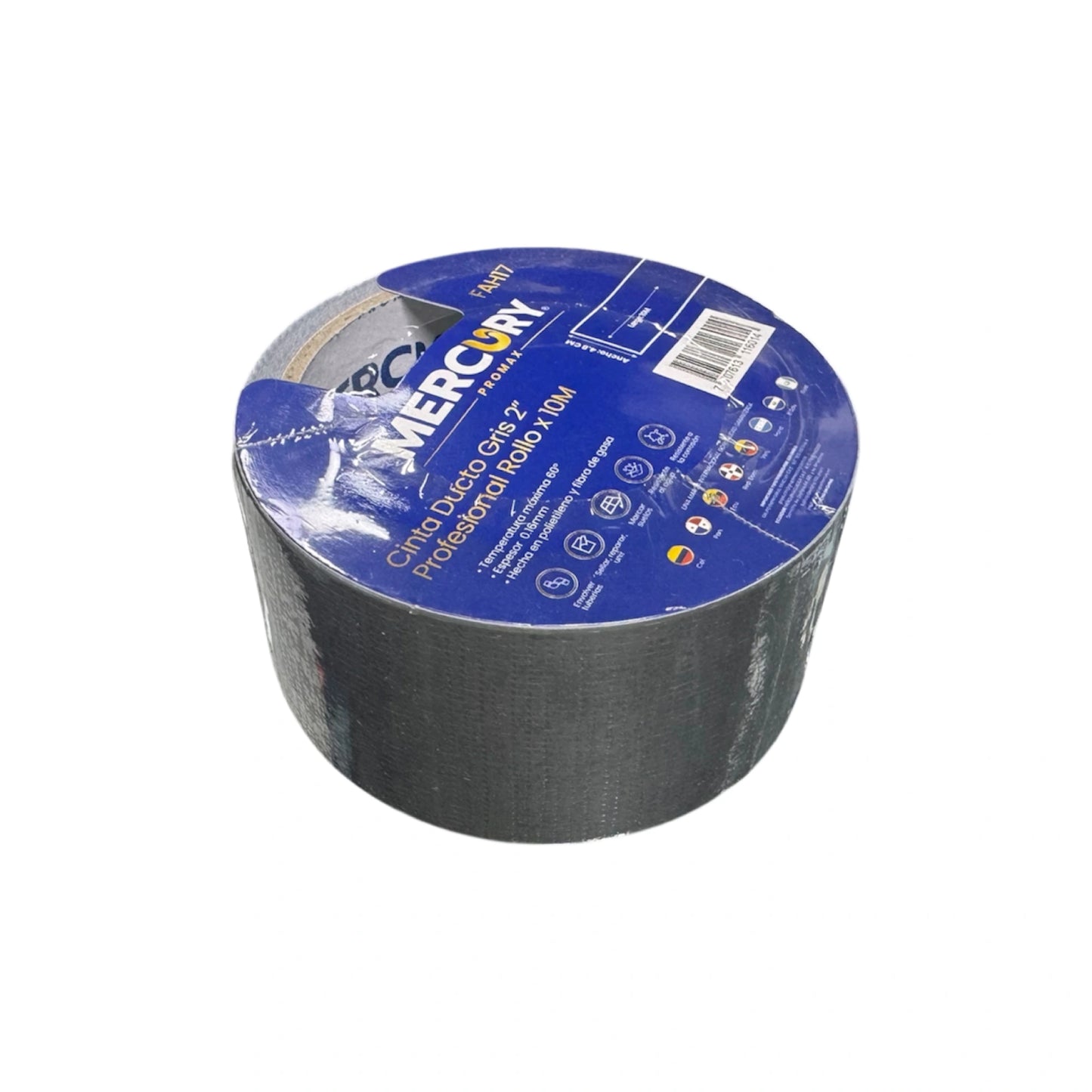 Cinta Ducto Gris 2" Profesional Rollo 10M