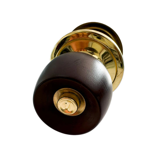 Chapa para Baño Madera Oscura