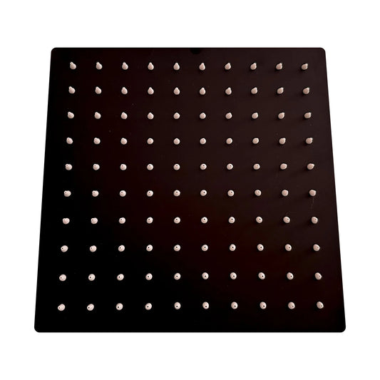 Ducha Cuadrada 10" Negro Mate