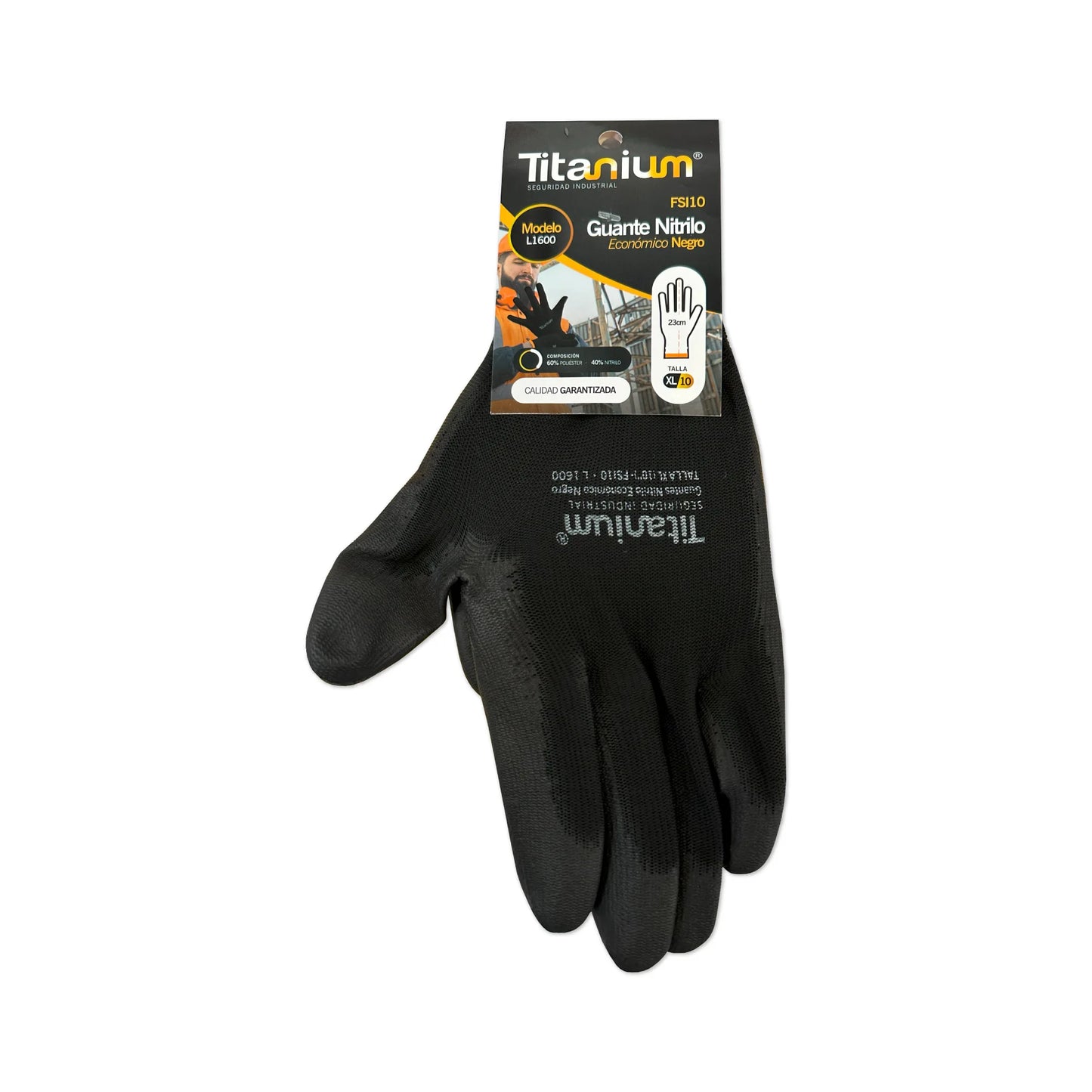 Guante Económicos de Nitrilo Negros Talla XL o Talla 10