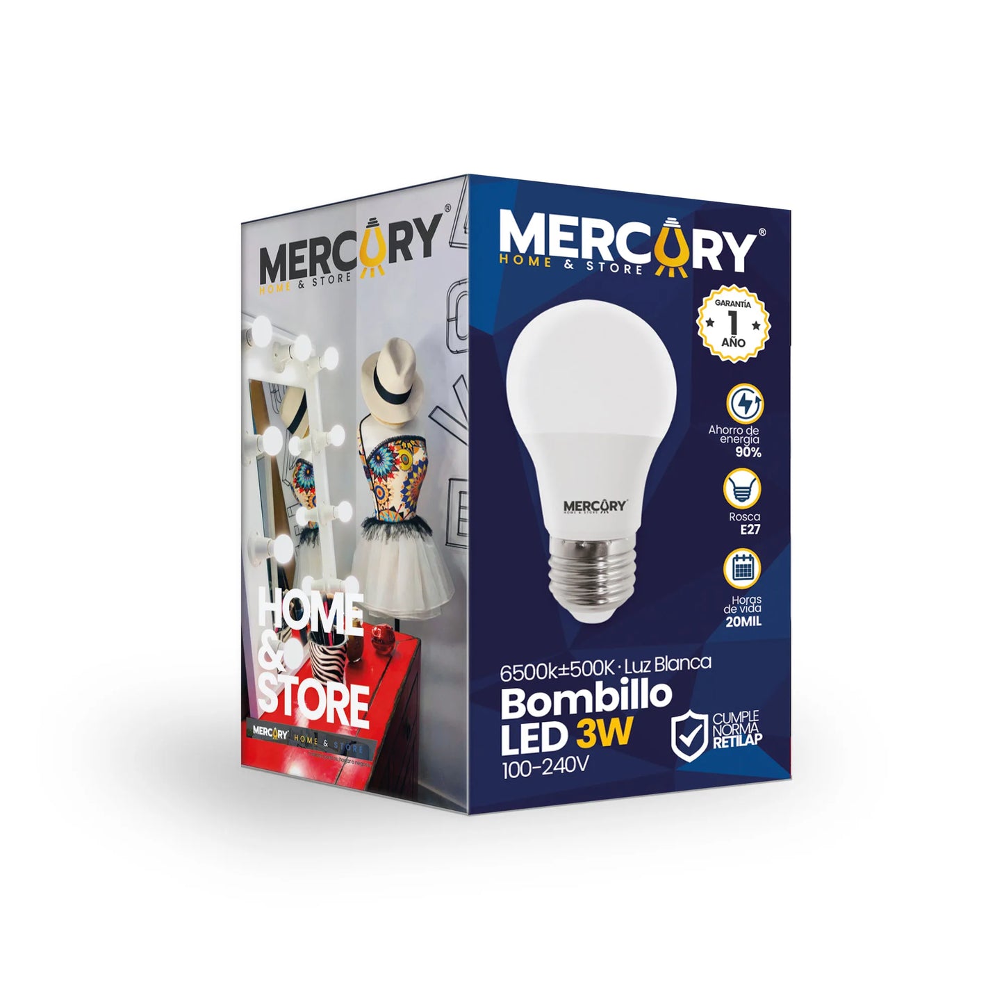 Bombillo LED 3W Luz Blanca