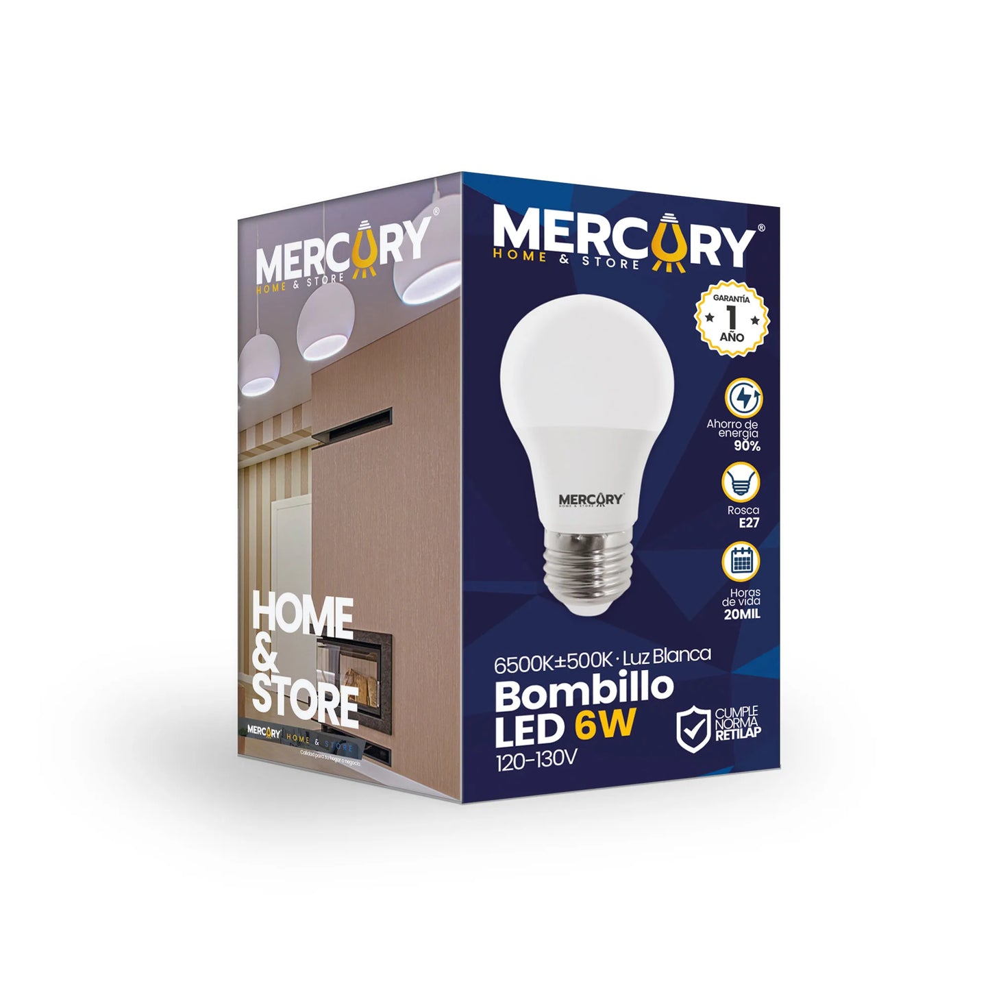 Bombillo LED 6W Luz Blanca