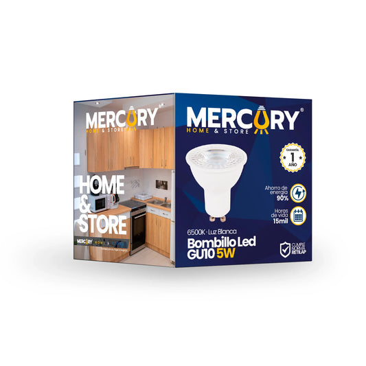 Bombillo LED GU10 5W Luz Blanca