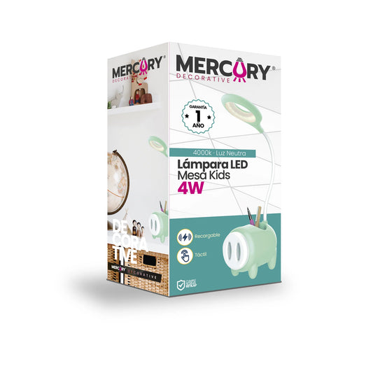 LÁMPARA LED MESA KIDS VERDE 4W