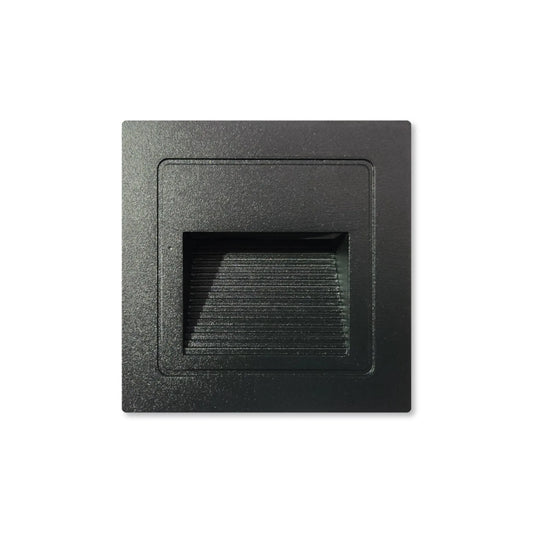 Nicho LED 3W Negro Luz Cálida