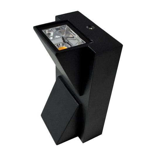 Aplique LED Corbatín 2x3W Negro Luz Cálida