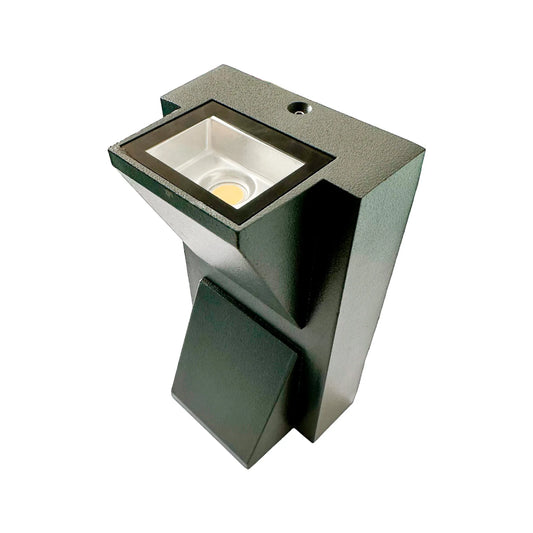 Aplique LED Corbatin 2X3W Gris Luz Cálida