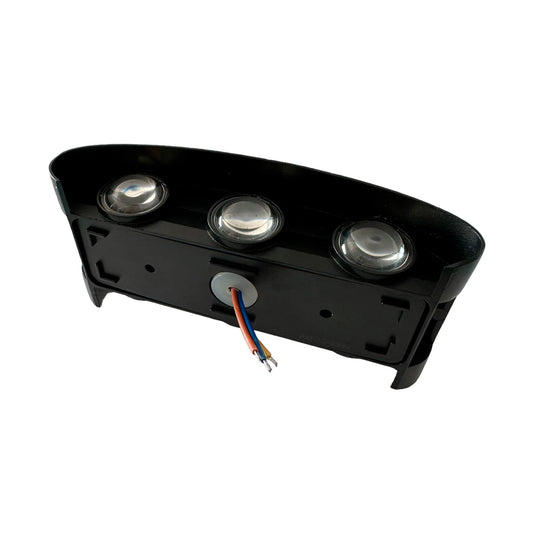 Aplique LED Up & Down 6W Negro Luz Cálida