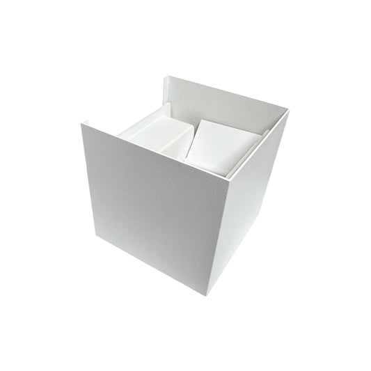 Aplique LED Box Blanco 6W 10x10 Luz Cálida