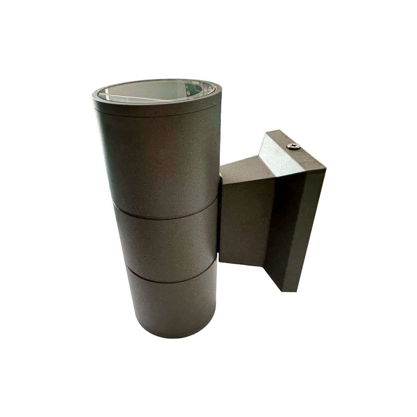 Aplique Pared GU10 X2 Cilindro Gris