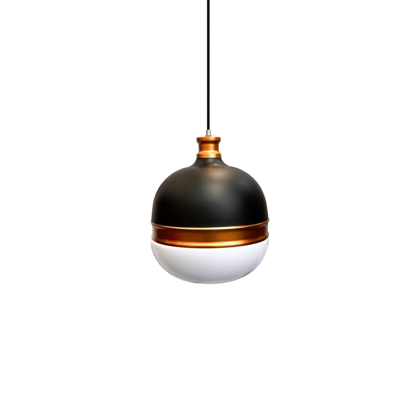 Lámpara Colgante Esfera Negra - Oro