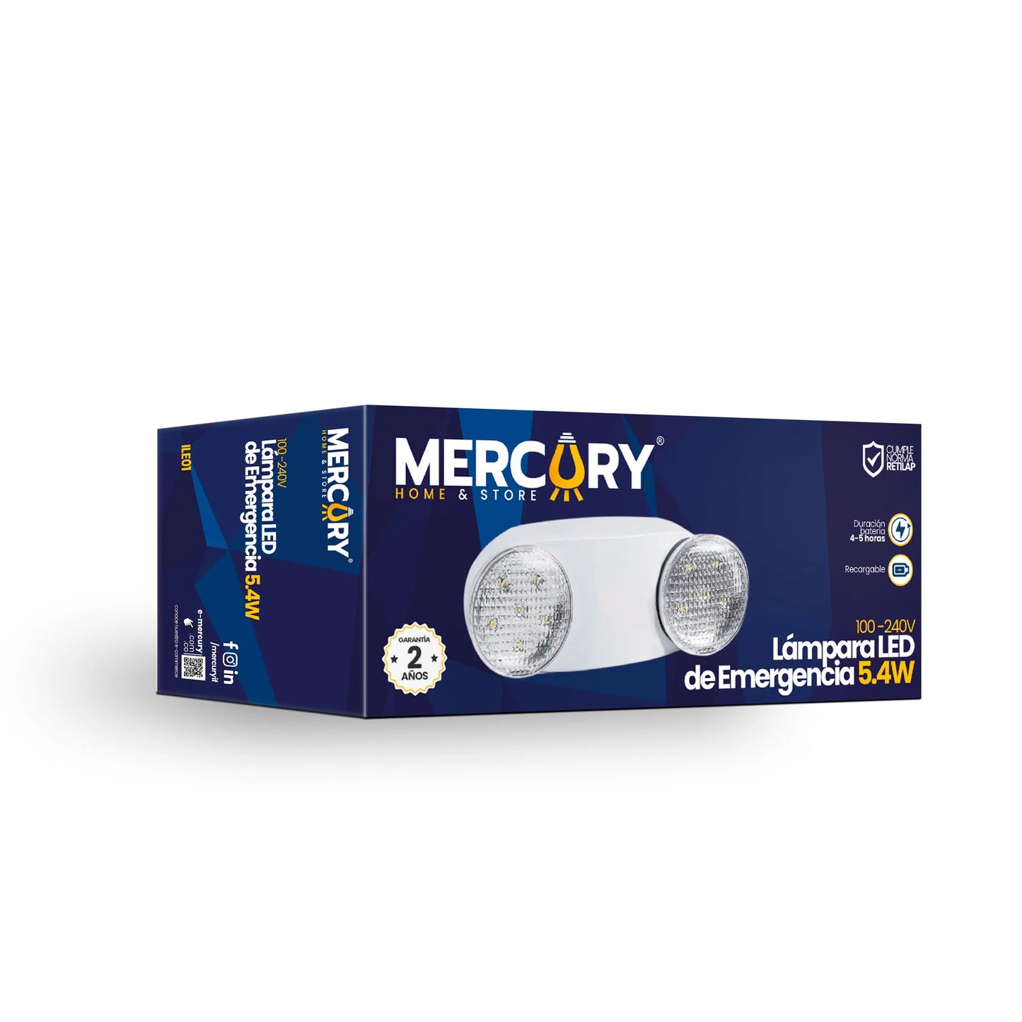Lampara de Emergencia LED 5.4W