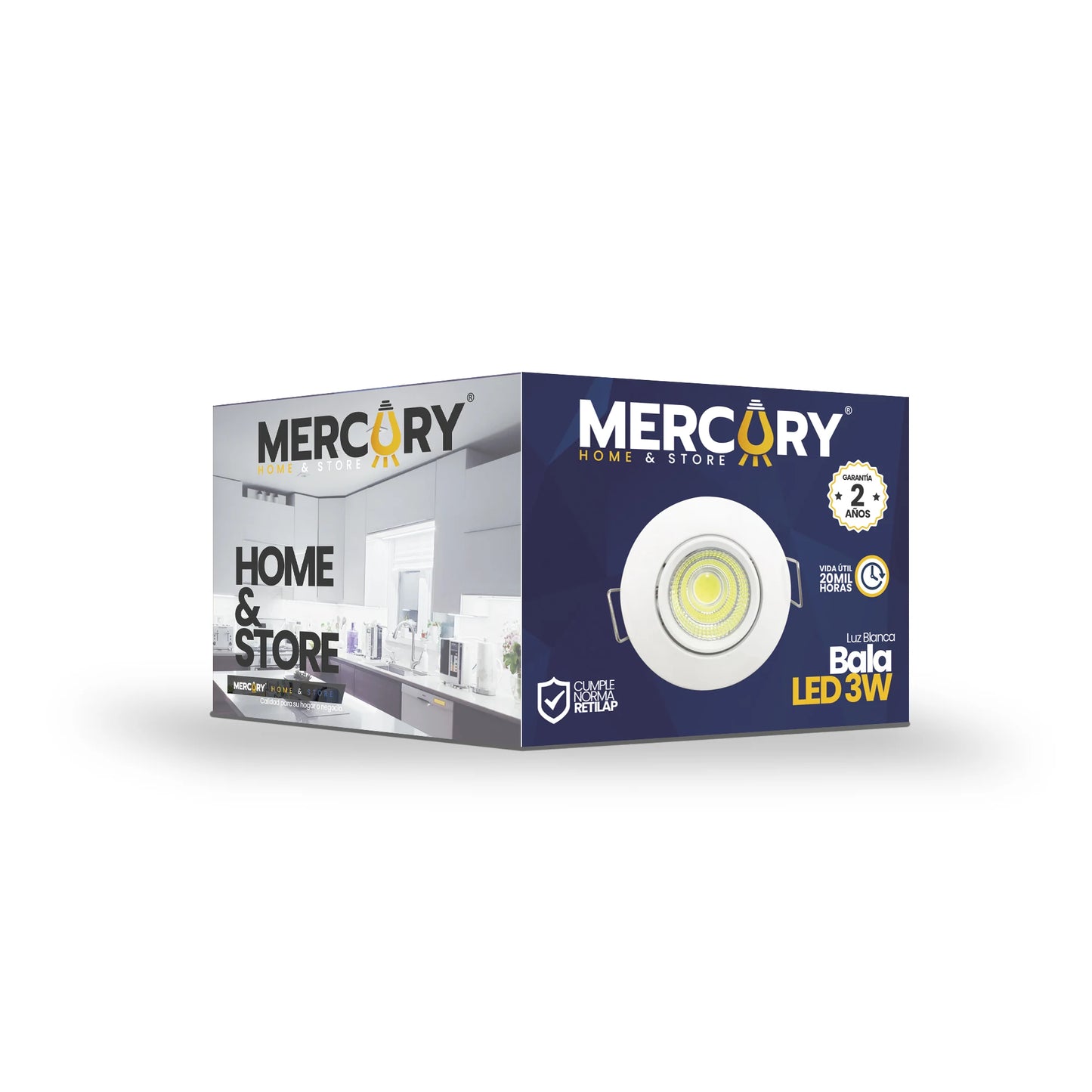 Bala LED Blanca 3W Luz Blanca