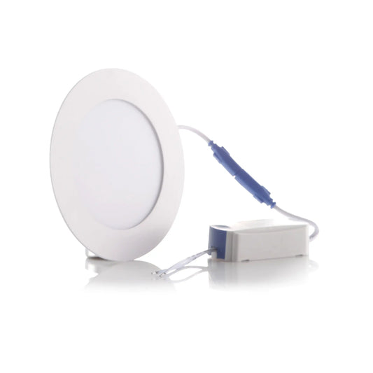 Panel LED Redondo de Incrustar 6W 4" Luz Neutra