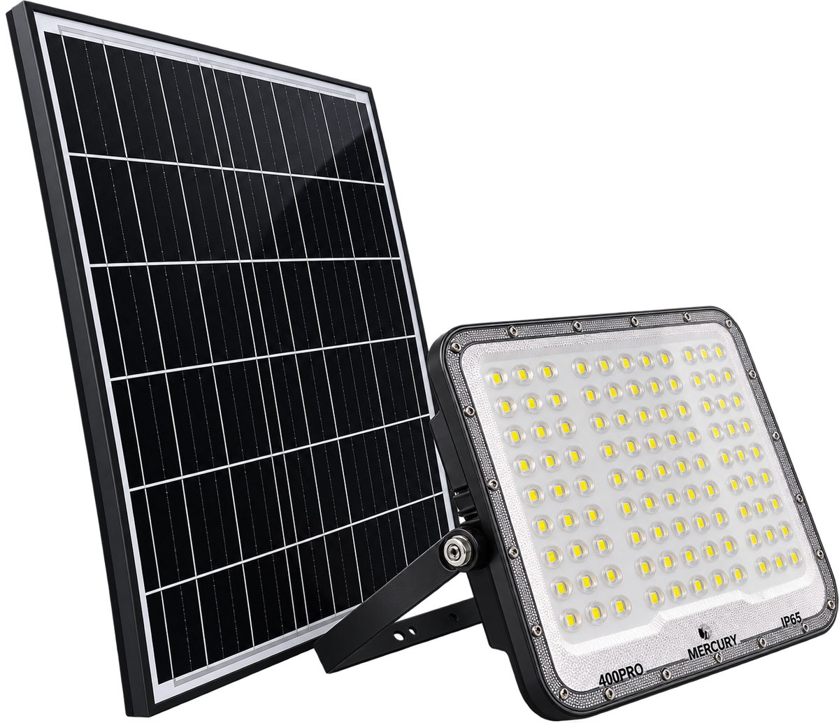 LUMINARIA SOLAR LED MERCURY CURVE TORENZA 400 PRO HIGH LUMEN CHIP – LUZ BLANCA