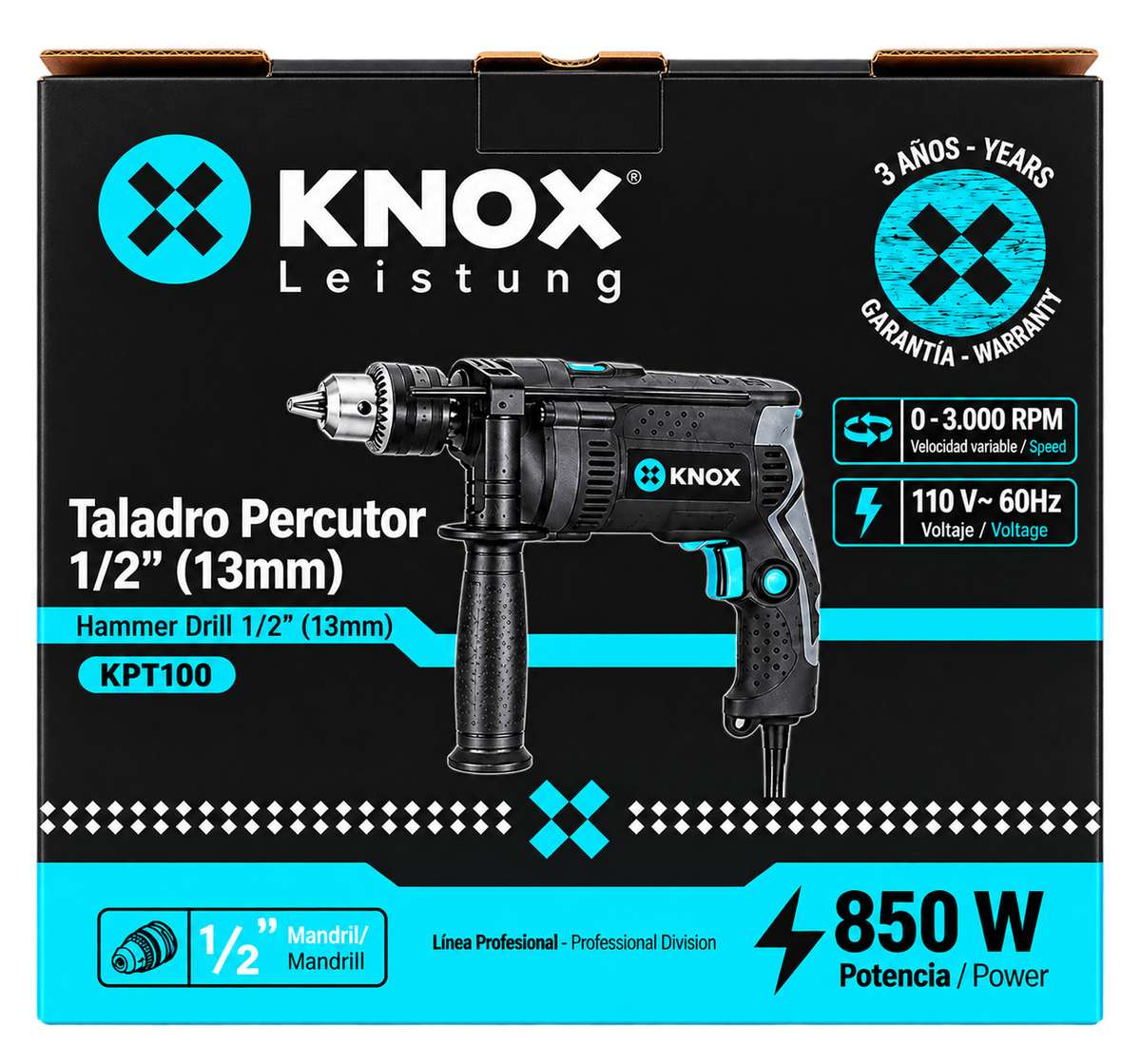 TALADRO PERCUTOR 1/2" (13MM)
