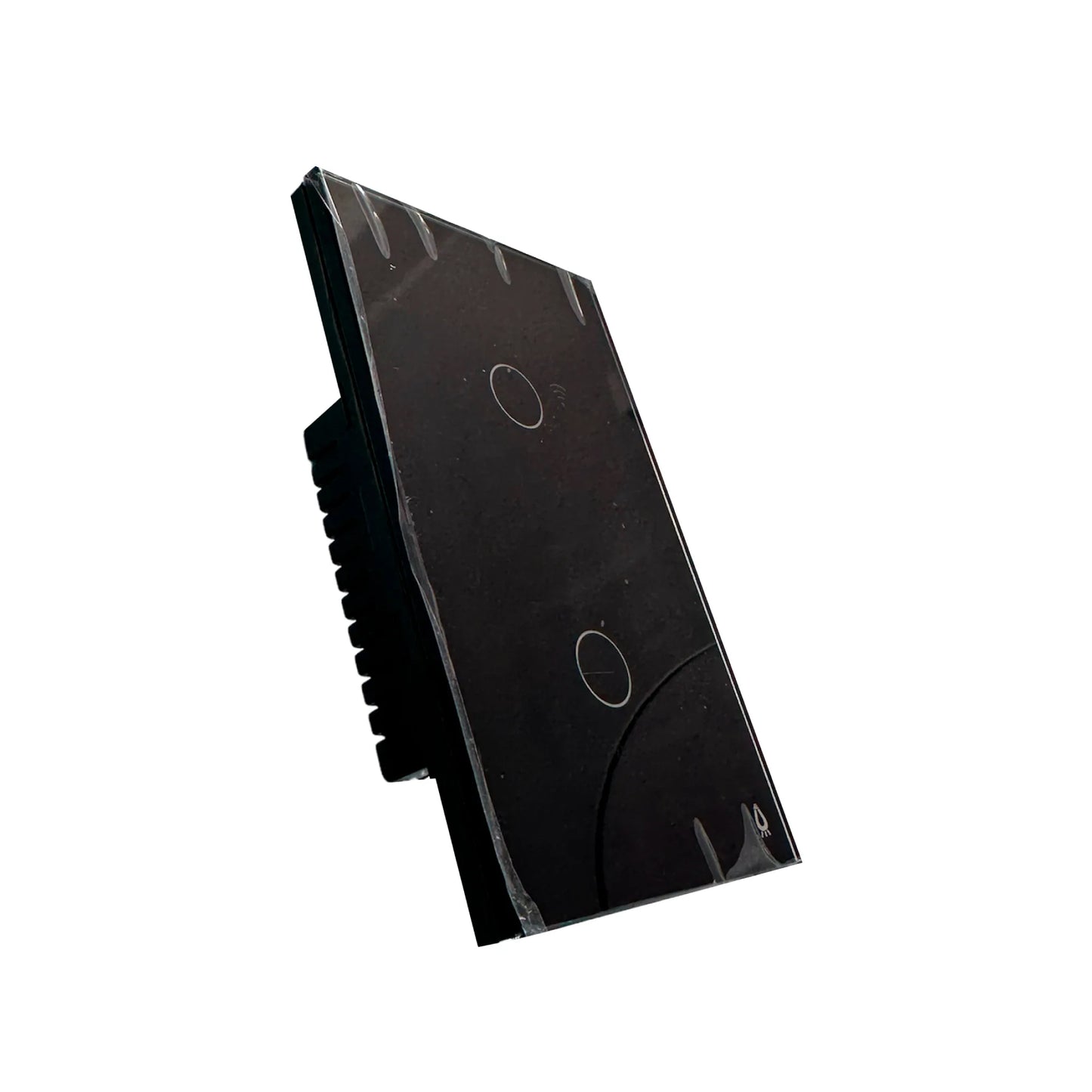 Interruptor Doble Smart Home Black Touch Wifi